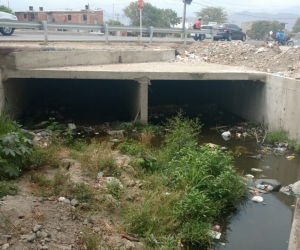 Aspecto del box coulvert de la Quebrada Tamacá