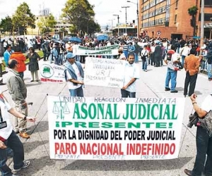 Asonal Judicial es una de las organizaciones que lidera la manifestación.