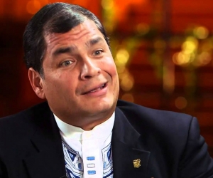 Presidente de Ecuador Rafael Correa. 