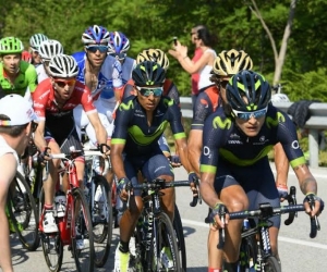 Nairo Quintana durante la etapa.