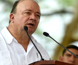 En la Quinta de San Pedro Alejandrino de Santa Marta, el ministro de Defensa, Luis Carlos Villegas, presidió la Audiencia pública de Rendición de Cuentas, en la que presentó los principales logros y retos del Sector Defensa.  