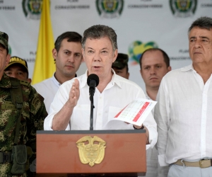 El Presidente Juan Manuel Santos, lideró consejo de seguridad en Sucre. 