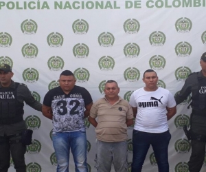 Captura a tres integrantes de ‘Los Pachencas’ señalados de extorsionar en Santa Marta. 
