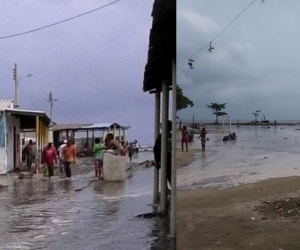 El mar se metió en Pueblo Viejo, Tasajera y Ciénaga. 