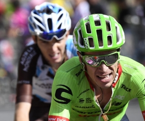 El antioqueño Rigoberto Urán durante su participación en la contrarreloj que definió el podio del Tour de Francia.