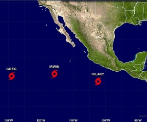 Hilary pasó de depresión a tormenta tropical en la noche del sábado.