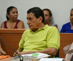 El abogado de la defensoría, Jaime Salazar Quintero, durante audiencia. 
