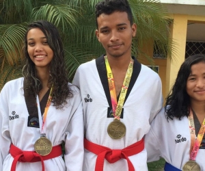 Hernán Charris, Marifer Fernández y María Cárdenas obtuvieron medallas de oro y bronce en el Grand Open Santander de Taekwondo. 