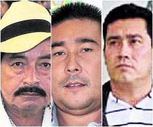 Gilberto Rincón, esmeraldero; Horacio Triana, preso por atentado a comerciante; ‘Pedro Orejas’, condenado por homicidio; Ómar Rincón, preso por homicidio; José Nieto, exalcalde de Coper, Boyacá. 