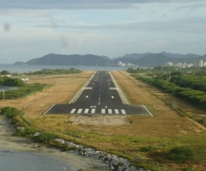 Pista del Aeropuerto de Santa Marta.