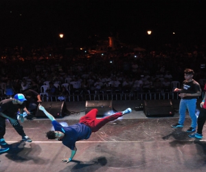 Bailarines de break dance