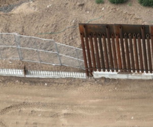 Muro frontera con México.