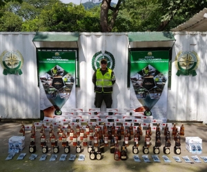 Policía. Mercancía incautada por la Policía.