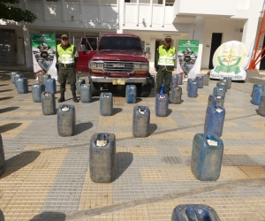 Fueron incautados 4.220 litros de gasolina. 