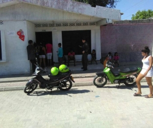 Casa donde residía el policía magdalenense que murió en Barranquilla.