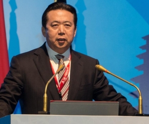  Presidente de Interpol, Hongwei Meng.