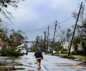 Los destrozos del huracán Michael en el noroeste de Florida.