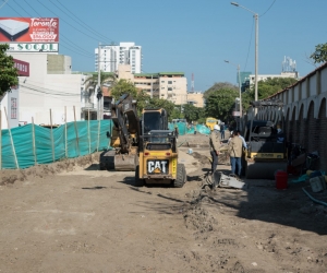 Las obras de rehabilitación de la calle 22 se reiniciaron en agosto pasado. 