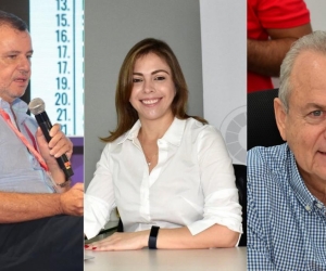  César Riascos, Verónica Monterrosa y Ricardo Plata.