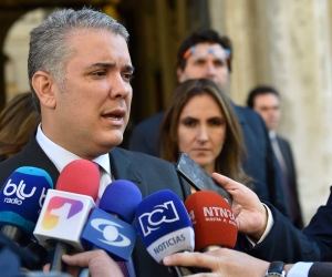 El presidente Iván Duque entregó las declaraciones desde Bruselas.