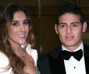  Daniela Ospina y James Rodríguez. 