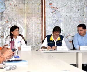 En estos momentos se cumple la reunión con el director de la Unidad Nacional de Gestión del Riesgo, Eduardo Gónzalez. 