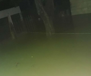 Inundaciones en el barrio Villa del Carmen.