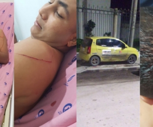 Camilo Martínez Márquez, taxista herido.