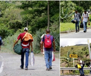 Venezolanos en carreteras de Colombia.