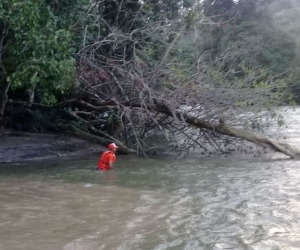 Lugar donde fue encontrado el turista ahogado. 