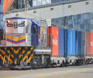 Tren cargado de café llegó al Puerto de Santa Marta, proveniente de La Dorada, Caldas.