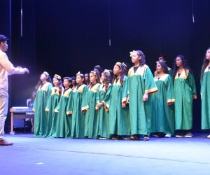 Los niños hicieron parte de la jornada. 