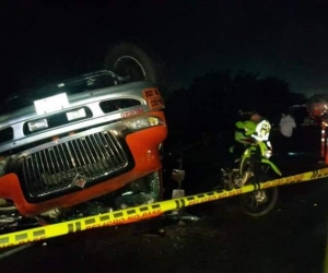 El percance fue en el kilómetro 6 de la vía Barranquilla- Ciénaga-Barranquilla.