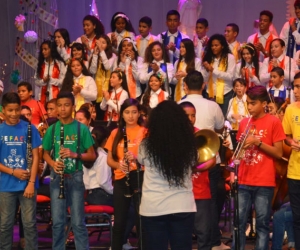 Niños de la Efac en su clausura