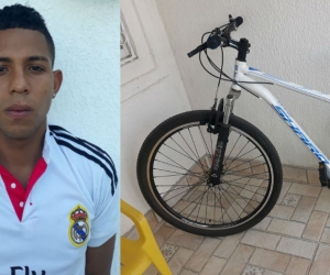 Jhonatan Pérez se robó la bicicleta en el barrio Mamatoco.