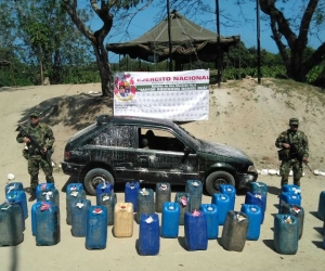 Los galones de contrabando serían comercializados en el departamento.