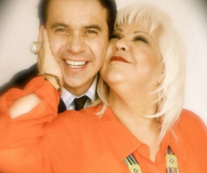 La’ Gorda’ Fabiola y su esposo Nelsón Polanía.