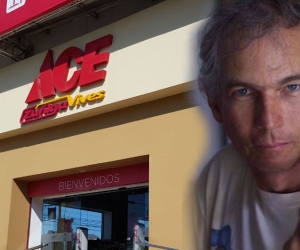 Luis Zúñiga Vives (der), fallecido este miércoles, era uno de los socios de la ferretería ACE Zúñiga Vives. 