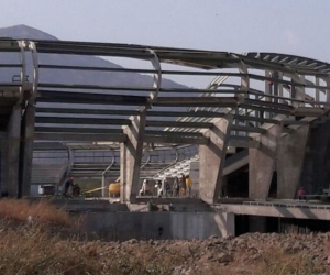 Estado del estadio de Santa Marta.