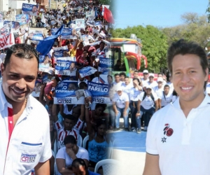 Carlos Mario Farelo (izq) y Rubén Jiménez (der) lideran la intención de voto.