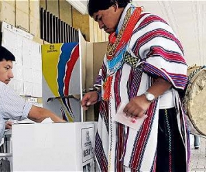 El voto en blanco se incrementó en las elecciones de Circunscripción Indígena.