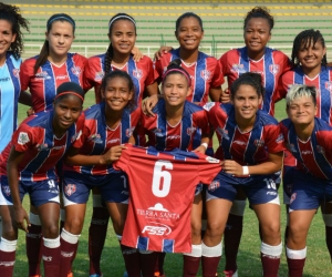 Formación inicial del Unión Femenino, que derrotó 4-0 a Real Cartagena.