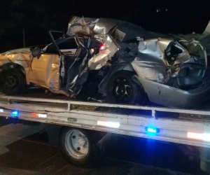 El accidente dejó dos muertos y tres heridos.