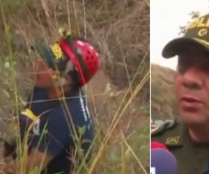 Según la policía una barra protagonizaba desmanes en la vía y salieron corriendo cuando llegó la autoridad.