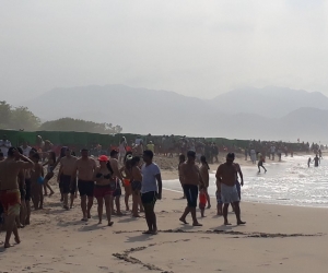 Más de 2.500 personas que han llegado al Parque Tayrona.