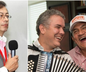  Gustavo Petro, Iván Duque y Poncho Zuleta.