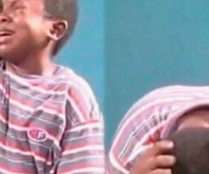 Meme niño llorando.