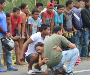 El dolor de la madre al ver la dolorosa escena de la muerte de su hija. 