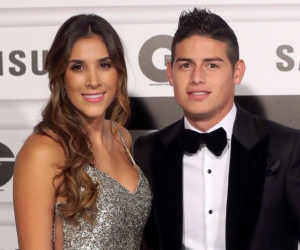 James Rodríguez y su expareja Daniela Ospina.