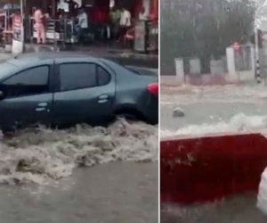 Situaciones de emergencias se registraron tras el fuerte aguacero.